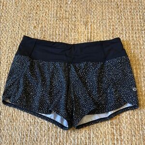 lululemon athletica Black and White Women's Shorts
